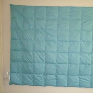 OEKO-TEX Duvet Blue Duvet 80% Down  Feather & 30% Gray Duck Down  RN# 148400